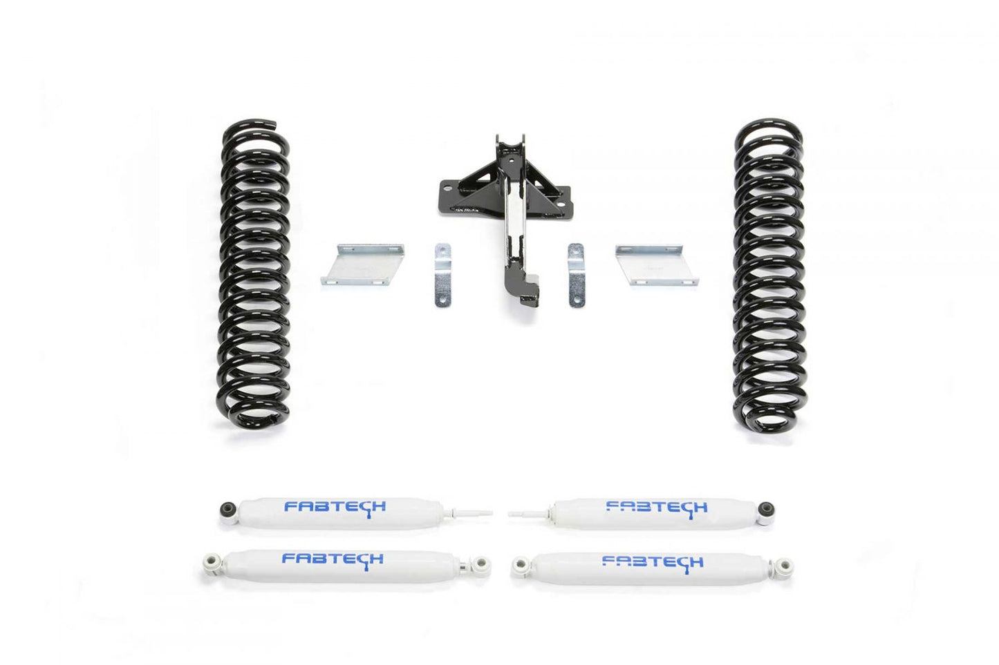 Fabtech 17-24 Ford F250/F350 4WD Diesel 2.5in Budget Coil Kit w/Perf Shks