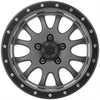 Series 2644 Syndrome 17x9 with 5 on 5 Bolt Pattern Matte Graphite Pro Comp Alloy Wheels