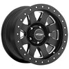 Series 5184 Vapor 17x9 with 5 on 5 Bolt Pattern 4.75 Backspace Satin Black Finish Pro Comp Alloy Wheels