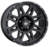 Series 7005 17x9 with 5 on 5 Bolt Pattern 4.75 Backspace Flat Black Finish Pro Comp Alloy Wheels