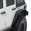 XRC Fender Flares 07-Pres Wrangler JK Set Of 4 Black Textured 2DR/4DR Smittybilt