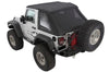 Bowless Soft Top Combo 07-16 Wrangler JK 2 DR OEM Replacement W/Tinted Windows Black Diamond Smittybilt