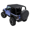 Mesh Extended Soft Top 07-09 Wrangler JK 2 DR Black Smittlybilt