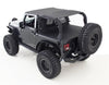 Extended Soft Top 07-09 Wrangler JK 2 DR Black Diamond Smittybilt