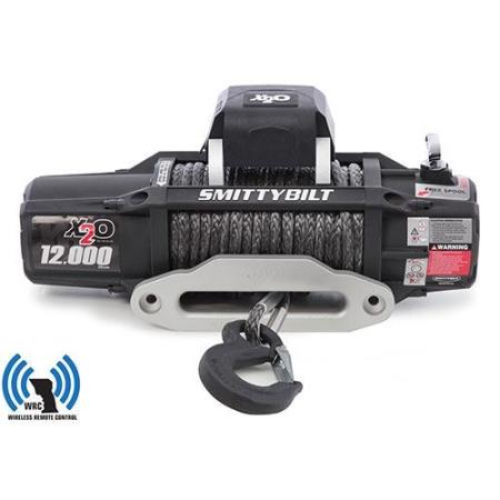 X2O 12 Comp Gen2 12,000 lb Winch Comp Series W/Synthetic Rope Aluminum  Fairlead Smittybilt