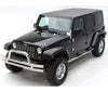 Tubular Bumper Front 07-Pres Wrangler JK W/ Hoop Stainless Steel Smittybilt