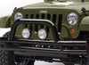 Tubular Bumper Front 07-Pres Wrangler JK W/ Hoop Black Textured Smittybilt